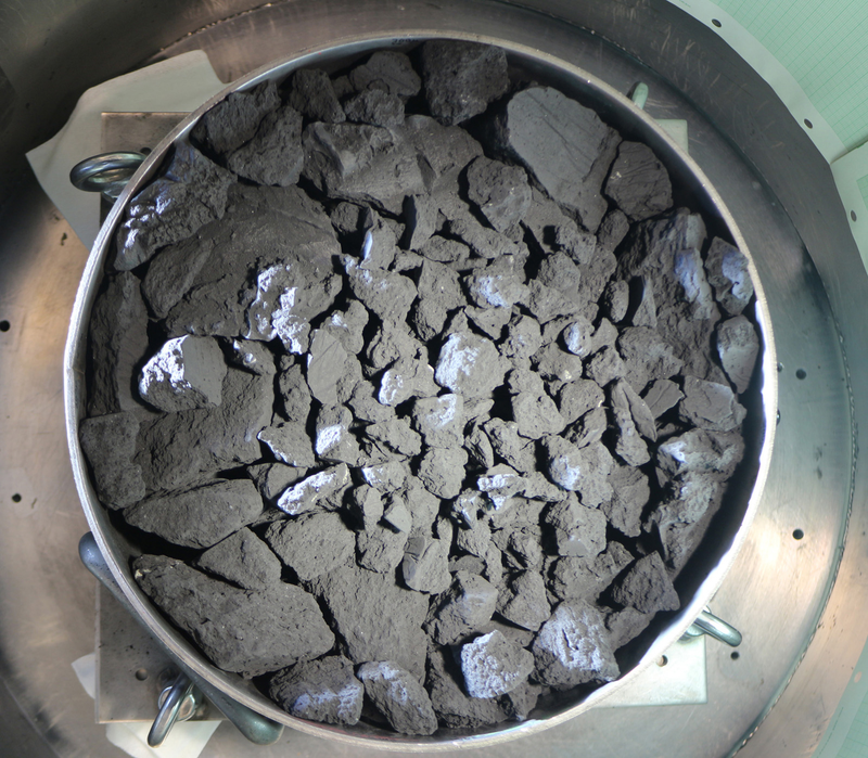 Rubble meant to simulate Ryugu.